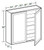 Ideal Cabinetry Glasgow Deep Onyx Wall Cabinet - W2736-GDO