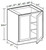 Ideal Cabinetry Glasgow Deep Onyx Base Cabinet - B30FH-GDO