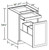 Ideal Cabinetry Glasgow Mythic Blue Base Cabinet - B2WB18-GMB