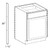 Ideal Cabinetry Glasgow Mythic Blue Heat Shield - Heat-Shield-Almond-GMB