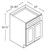 Forevermark Lait Grey Shaker Kitchen Cabinet - B30-AB