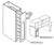 Jarlin Cabinetry - Hearth Hood Cabinet Pull-Out Pier - RHS094221 - Charlton