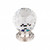 Top Knobs - Crystal Collection - Clear Crystal Knob 1 1/8" w/ Brushed Satin Nickel Base - TK125BSN