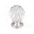 Top Knobs - Crystal Collection - Clear Melon Crystal Knob 1 1/8" w/ Brushed Satin Nickel Base - TK127BSN