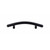 Top Knobs - Nouveau Collection - Curved Bar Pull 3 3/4" (c-c) - Flat Black - M535