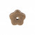 Top Knobs - Aspen Collection - Aspen Flower Backplate 1" - Light Bronze - M1426