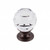 Top Knobs - Crystal Collection - Clear Crystal Knob 1 1/8" w/ Oil Rubbed Bronze Base - TK125ORB