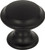 Top Knobs - Grace Collection - Barrow Knob 1 1/4 Inch - Flat Black - TK1050BLK