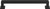 Top Knobs - Transcend Collection - Ascendra Pull 6 5/16 Inch (c-c) - Flat Black - TK705BLK