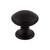 Top Knobs - Dakota Collection - Rounded Knob 1 1/4 Inch - Flat Black - M1878