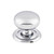 Top Knobs - Britannia Collection - Victoria Knob 1 1/4 Inch w/Backplate - Polished Chrome - M1890