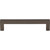 Top Knobs - Nouveau III Collection - Square Bar Pull 5 1/16 Inch (c-c) - Ash Gray - M2156