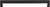 Top Knobs - Nouveau Collection - Appliance Collection - Square Appliance Pull 18 Inch (c-c) - Flat Black - TK165BLK