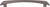 Top Knobs - Barrington Collection - Edgewater Pull 6 5/16 Inch (c-c) - Ash Gray - TK784AG