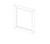 Blue Valley White Shaker Kitchen Cabinet - WHS-MIRROR2430