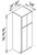 Innovation Cabinetry Pearl White Kitchen Cabinet - PC3084-CP