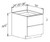 Innovation Cabinetry Storm Gray Kitchen Cabinet - BLS33-CG