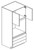 Eurocraft Cabinetry Trends Series Matte White Kitchen Cabinet - OC3084 - VMW