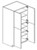 Eurocraft Cabinetry Trends Series Matte Gray Kitchen Cabinet - WP2496 - VMG
