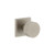 Viaggio Quadrato Rosette Passage with Circolo Brass Knob in Satin Nickel - 620382-QADCLO-10-SN - 2 3/4" Backset