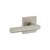 Viaggio Quadrato Rosette Passage with Moderno Lever in Satin Nickel - 620908-QADMOD-10-SN - 2 3/8" Backset