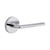 Viaggio Circolo Rosette Passage with Brezza Lever in Bright Chrome - 620579-CLOBRZ-10-BC - 2 3/8" Backset