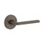 Viaggio Circolo Rosette Passage with Brezza Lever in Titanium Gray - 621084-CLOBRZ-10-TG - 2 3/4" Backset