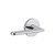 Viaggio Circolo Rosette Privacy with Brezza Lever in Bright Chrome - 622857-CLOBRZ-40-BC - 2 3/8" Backset