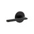 Viaggio Circolo Rosette Privacy with Brezza Lever in Satin Black - 622858-CLOBRZ-40-BK - 2 3/8" Backset
