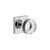 Viaggio Quadrato Rosette Privacy with Circolo Crystal Knob in Bright Chrome - 622457-QADCLC-40-BC - 2 3/8" Backset