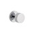 Viaggio Circolo Rosette Privacy with Circolo Brass Knob in Bright Chrome - 622557-CLOCLO-40-BC - 2 3/4" Backset