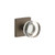 Viaggio Quadrato Rosette Privacy with Circolo Crystal Knob in Titanium Gray - 622711-QADCLC-40-TG - 2 3/4" Backset