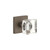 Viaggio Quadrato Rosette Privacy with Quadrato Crystal Knob in Titanium Gray - 622786-QADQDC-40-TG - 2 3/4" Backset