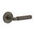 Viaggio Circolo Rosette Passage with Contempo Smooth Lever in Titanium Gray - 621551-CLOCON-STH-10-TG - 2 3/8" Backset