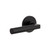 Viaggio Circolo Rosette Privacy with Contempo Smooth Lever in Satin Black - 623828-CLOCON-STH-40-BK - 2 3/4" Backset