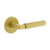 Viaggio Circolo Rosette Privacy with Contempo Smooth Lever in Satin Brass - 623869-CLOCON-STH-40-SB - 2 3/4" Backset