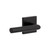 Viaggio Quadrato Rosette Privacy with Moderno Lever in Satin Black - 623708-QADMOD-40-BK - 2 3/4" Backset