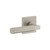 Viaggio Quadrato Rosette Privacy with Contempo Smooth Lever in Satin Nickel - 623910-QADCON-STH-40-SN - 2 3/4" Backset