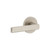 Viaggio Circolo Rosette Privacy with Lusso Lever in Satin Nickel - 623410-CLOLUS-40-SN - 2 3/4" Backset