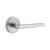 Viaggio Circolo Leather Rosette Single Dummy with Milano Lever in Bright Chrome - 625354-CLOMLTMIL-20-BC -  Backset