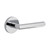 Viaggio Circolo Rosette Passage with Moderno Lever in Bright Chrome - 621180-CLOMOD-10-BC - 2 3/4" Backset