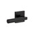 Viaggio Quadrato Rosette Single Dummy with Contempo Smooth Lever in Satin Black - 626197-QADCON-STH-20-BK -  Backset