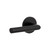 Viaggio Circolo Rosette Privacy with Moderno Lever in Satin Black - 623458-CLOMOD-40-BK - 2 3/4" Backset