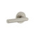 Viaggio Circolo Rosette Privacy with Moderno Lever in Satin Nickel - 623460-CLOMOD-40-SN - 2 3/4" Backset