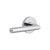 Viaggio Circolo Rosette Single Dummy with Moderno Lever in Bright Chrome - 625264-CLOMOD-20-BC -  Backset
