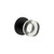 Viaggio Circolo Hammered Rosette Passage with Circolo Crystal Knob in Satin Black - 620290-CLOMHMCLC-10-BK - 2 3/4" Backset