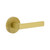Viaggio Circolo Hammered Rosette Passage with Lusso Lever in Satin Brass - 620642-CLOMHMLUS-10-SB - 2 3/8" Backset