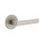 Viaggio Circolo Hammered Rosette Passage with Lusso Lever in Satin Nickel - 620643-CLOMHMLUS-10-SN - 2 3/8" Backset