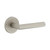 Viaggio Circolo Hammered Rosette Passage with Moderno Lever in Satin Nickel - 620693-CLOMHMMOD-10-SN - 2 3/8" Backset