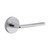 Viaggio Circolo Hammered Rosette Passage with Brezza Lever in Bright Chrome - 621090-CLOMHMBRZ-10-BC - 2 3/4" Backset